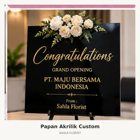 Papan Bunga Akrilik Panglima Polim